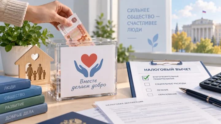 Благотворительное пожертвование и документы для оформления налогового вычета
